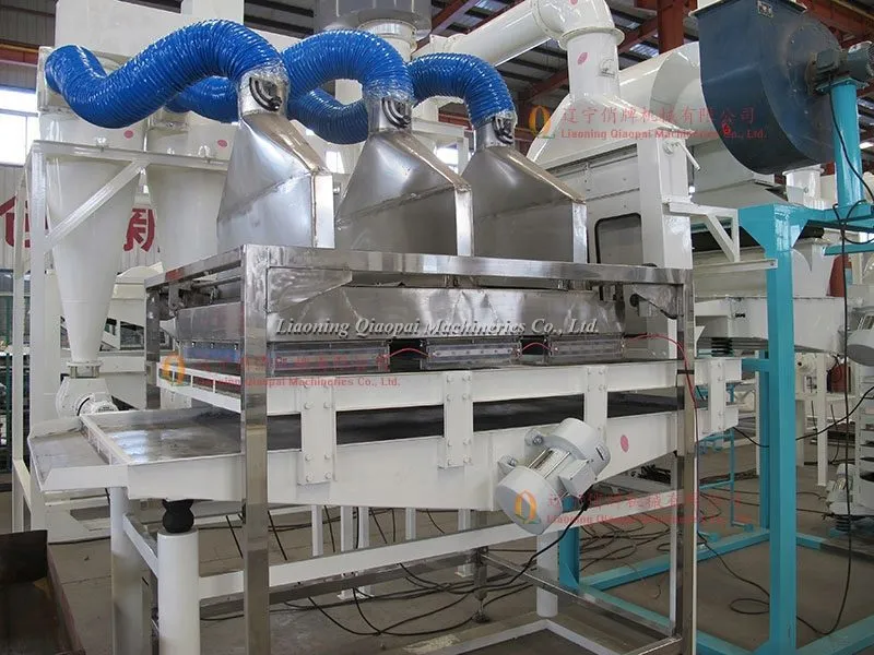 оборудование шелушения и сепарации льна в Китае