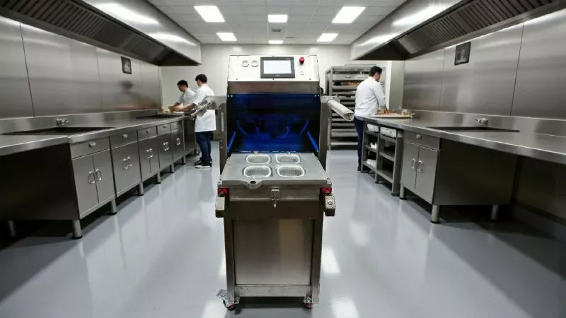 фотография продукта Запайщик лотков с вакуумным насосом 